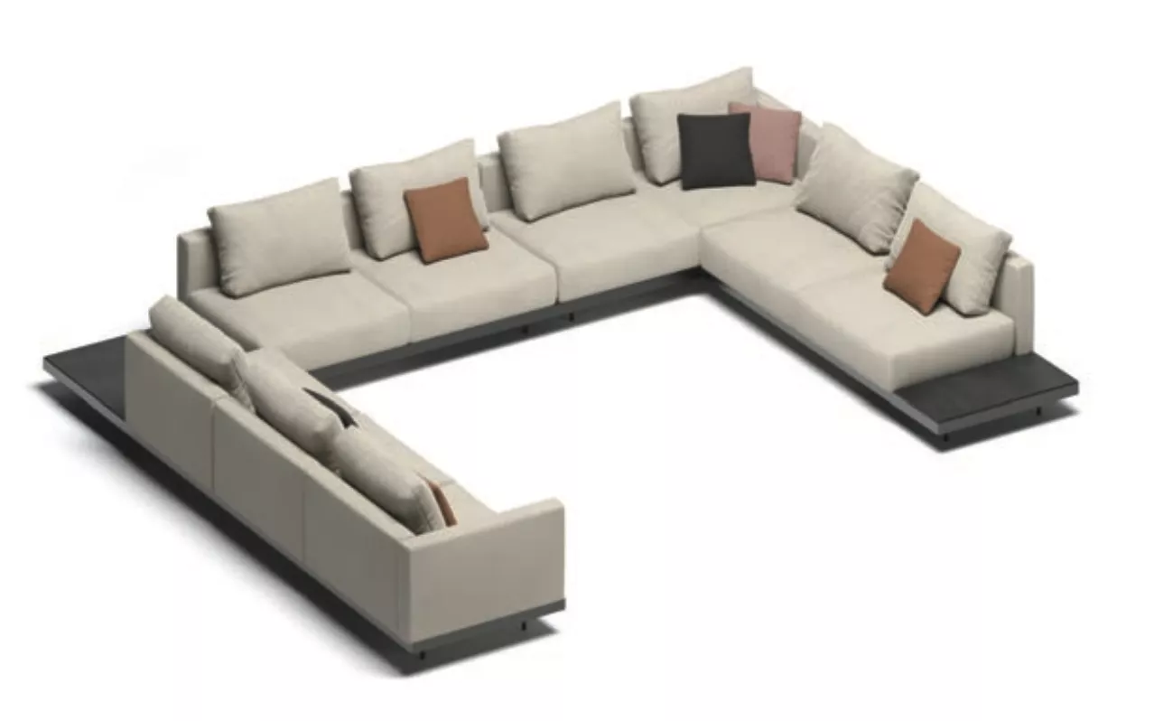 Todus Dongo Sofa Neunsitzer mit Ablage