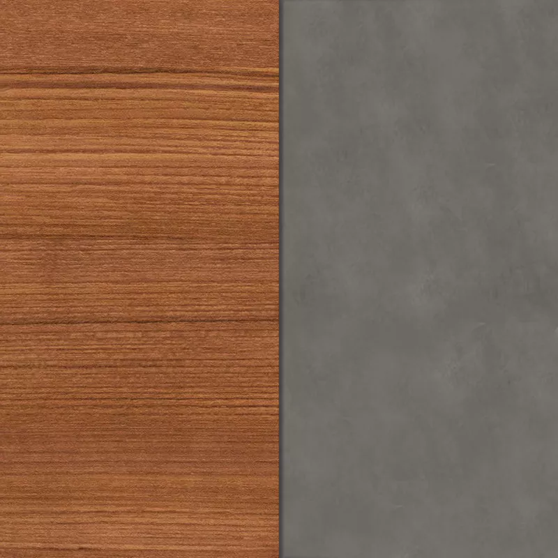 Teakholz / Keramik Grey