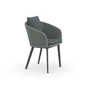 Dedon Mbrace Gartenstuhl Baltic Twist Dark Turquoise ohne Hintergrund
