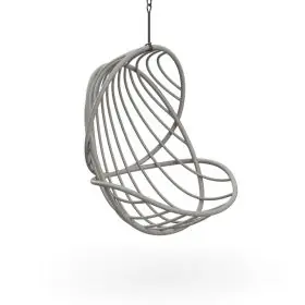 Dedon Kida Hängesessel in Grau freigestellt ohne Hintergrund