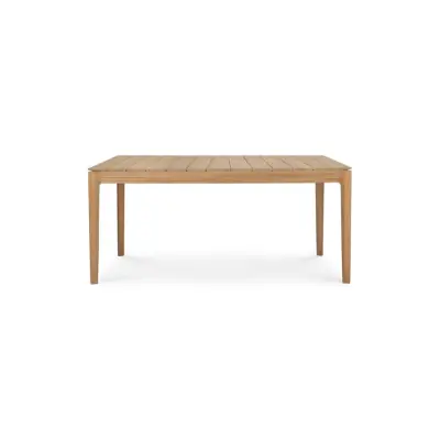Ethnicraft BOK table de repas outdoor • teck • extensible