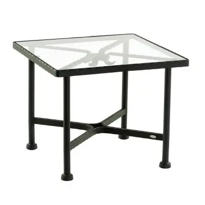 Sifas Kross Loungetisch 65 × 65 cm inkl. Glasplatte