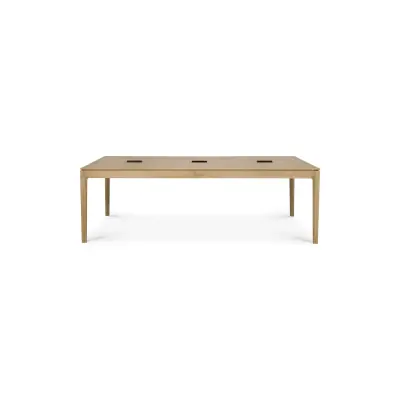Ethnicraft BOK COWORK Schreibtisch | lackierte Eiche - 240 × 140 × 76 cm
