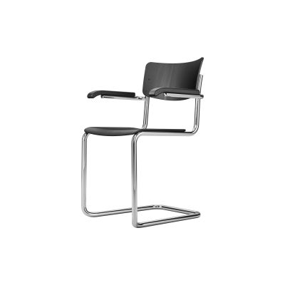 THONET Stuhl Freischwinger stapelbar mit Armlehnen • Programm S 43 FST