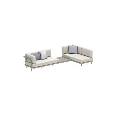 Royal Botania Alura Lounge • canapé d'angle 13 • avec tablette • 330 cm