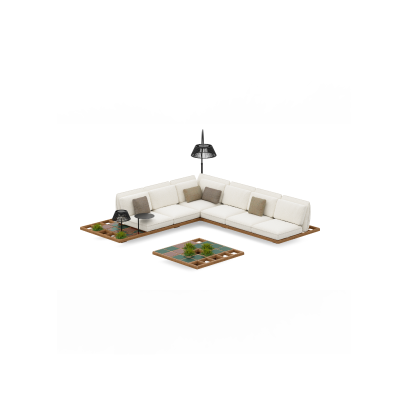 Royal Botania Mozaix Set 01 • Teakholz • inklusive Kissenset