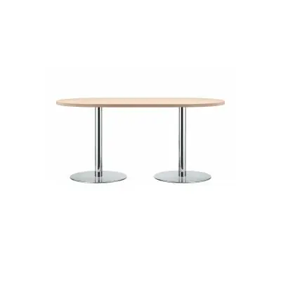 THONET table à colonnes ovale • programme S 1124