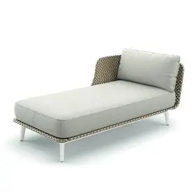 Dedon Mbarq Daybed rechts 304 Lipari mit 115 Pepper ohne Hintergrund