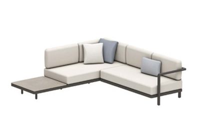 Royal Botania Red Label • Alura Lounge Ecksofa 06 mit Ablage • 250 × 245 cm rechts/links