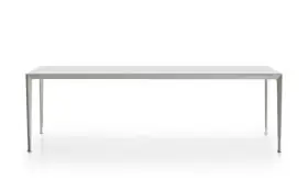 B&B Italia Mirto Outdoor Konsole 200x45 cm mit Tischplatte aus Aluminium oder Iroko ohne Hintergrund