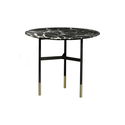 more HARRI Side table | round, black marble