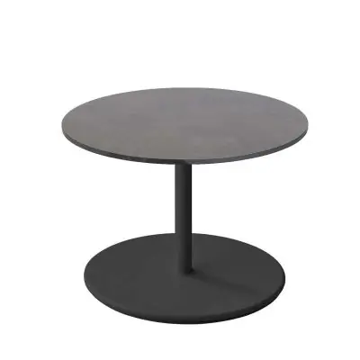 Cane-line Go Loungetisch | Gestell Ø 60, mit HPL-Platte Ø 70 cm