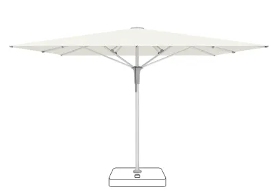 Glatz Sonnenschirm Fortello Pro 400 × 400 cm - Stoffklasse 2 | 4 | 5