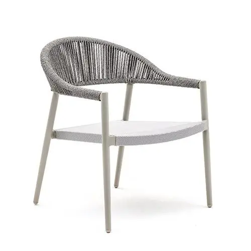 Varaschin Clever fauteuil lounge à dossier tressé • fauteuil de jardin 66 cm