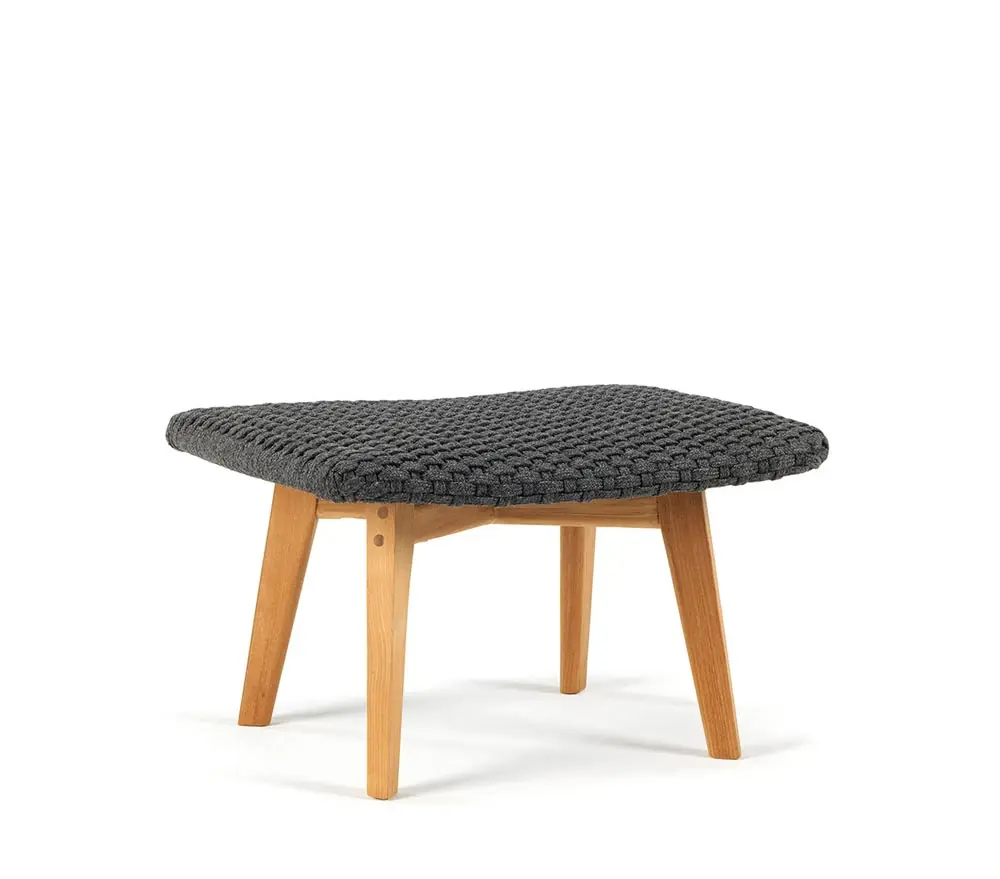 Ethimo Knit tabouret teck