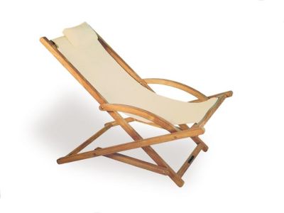 Royal Botania Liegestuhl Beacher mit Textile o. Batyline Bespannung