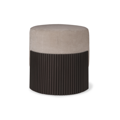 Ethnicraft ROLLER MAX Hocker | Dunkelbraun - Rice