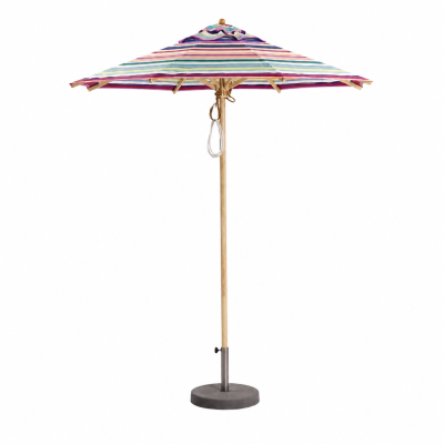 Weishäupl Klassiker Sonnenschirm Acryltuch Multicolor Flaschenzug & Knick Ø 300 cm - Express Lieferung 