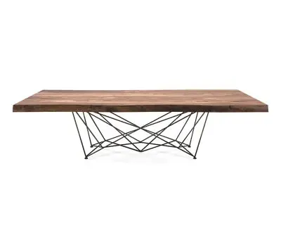 Cattelan Italia GORDON DEEP WOOD table à manger • 2 tailles