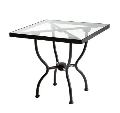 Sifas Kross Esstisch 80 × 80 cm inkl. Glasplatte