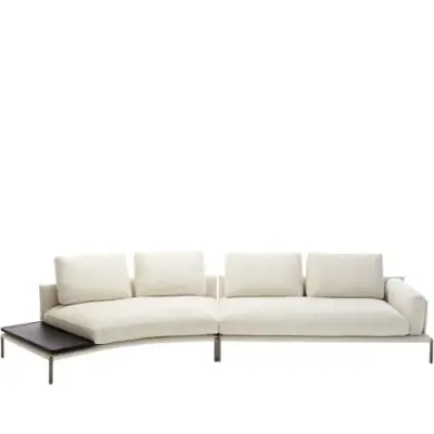 Zanotta • NOAH • module de canapé courbe avec accoudoir • 189 cm