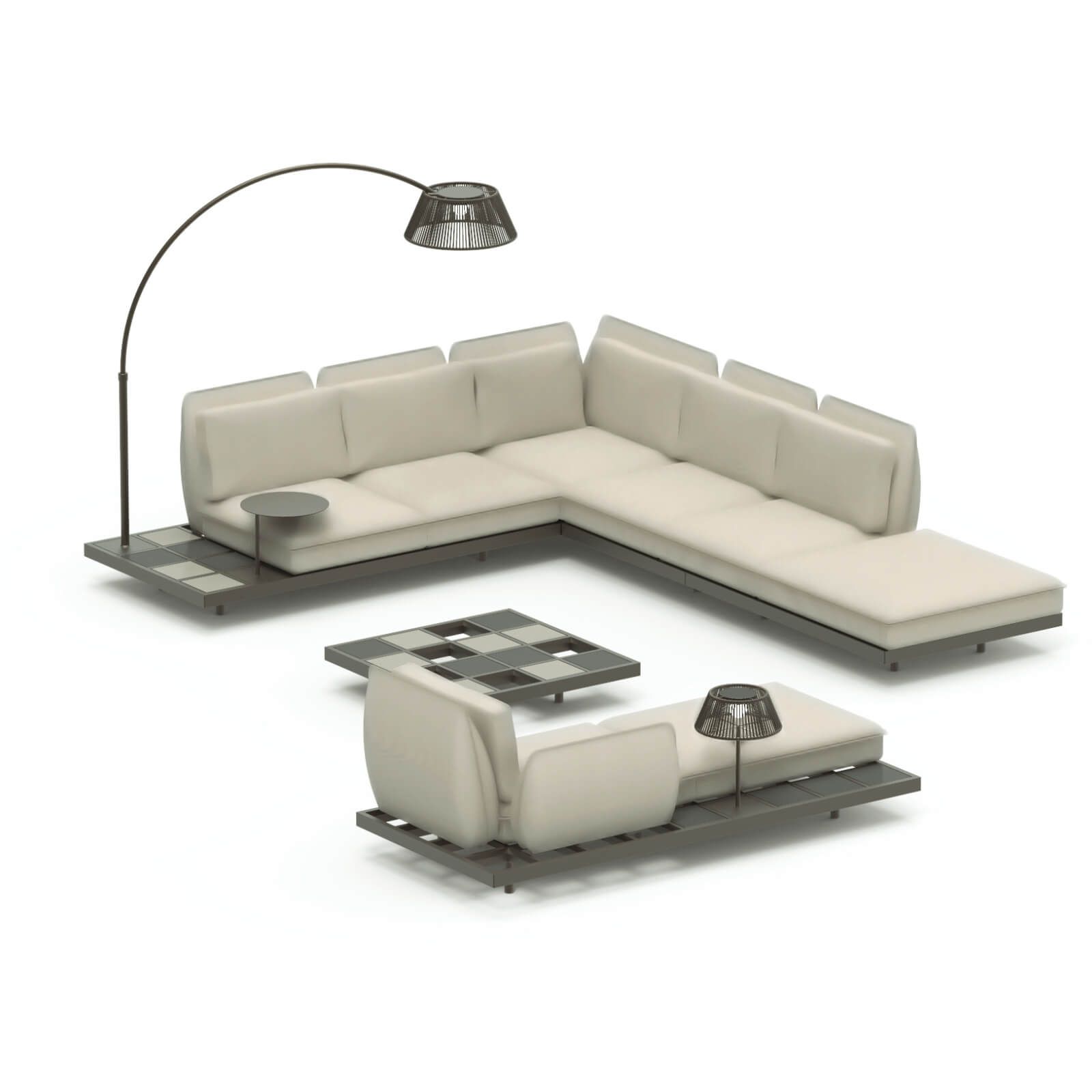 Royal Botania Lounge Set Mozaix 04 Aluminium inkl. Kissenset Kategorie B