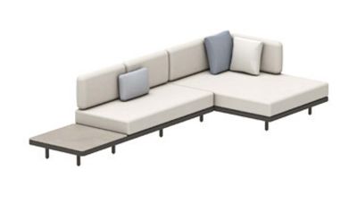 Royal Botania Red Label • Alura Lounge Ecksofa 16 • mit Ablagefläche • 365 × 145 cm rechts/links