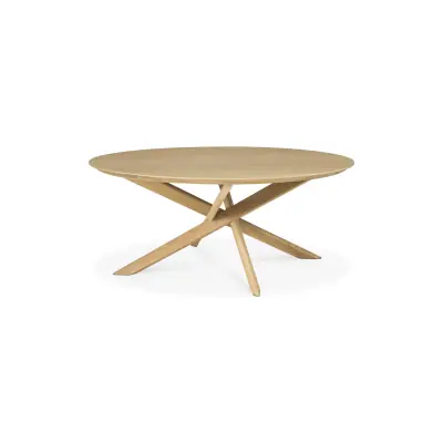 Ethnicraft MIKADO table basse | chêne - ronde