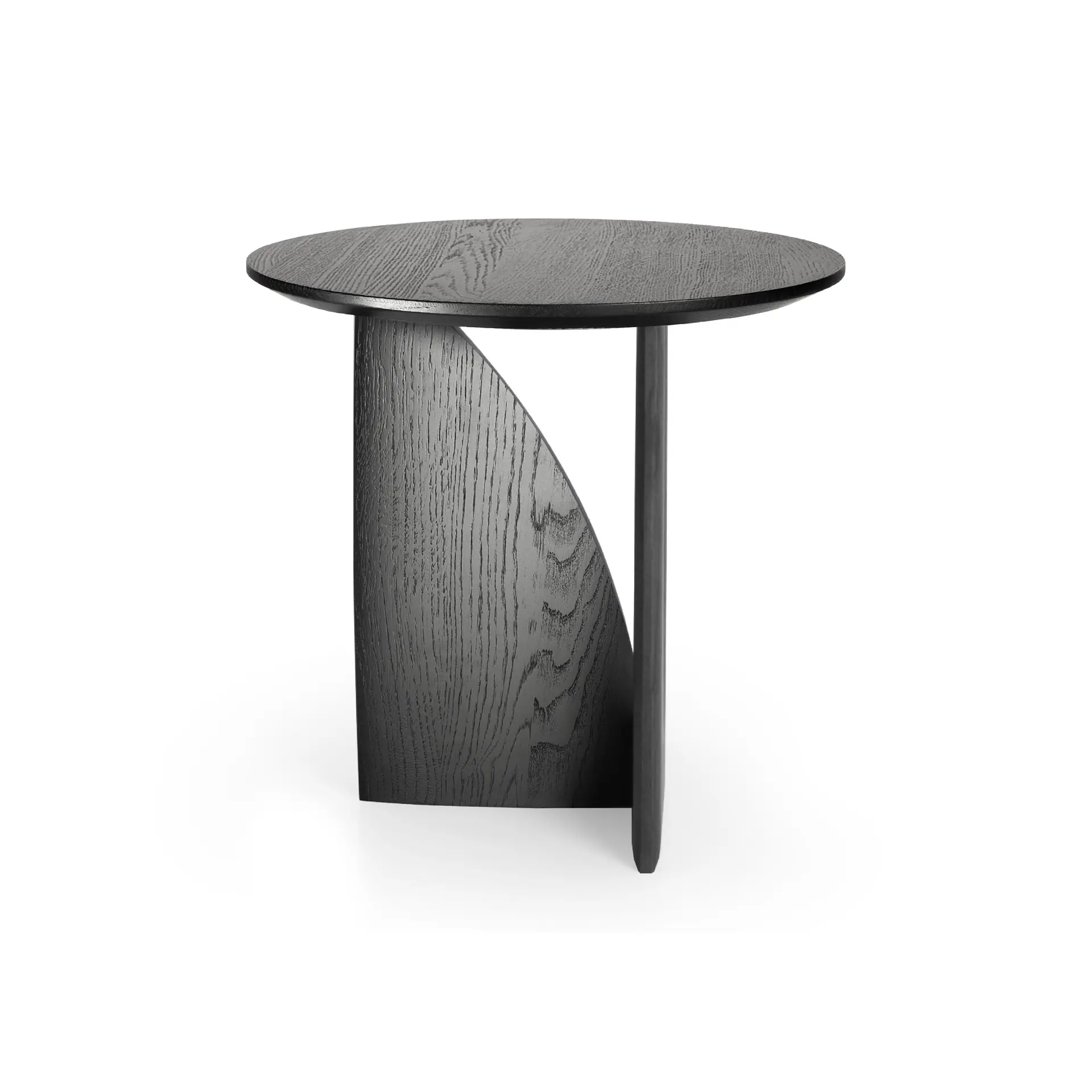 Ethnicraft GEOMETRIC table d'appoint | chêne noir - 51 × 51 × 50 cm