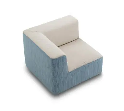 Varaschin Belt fauteuil lounge (module d'angle de canapé d'extérieur UNICOLORE) 90 cm