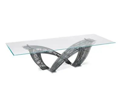 Cattelan Italia HYSTRIX table à manger en verre • différentes variantes