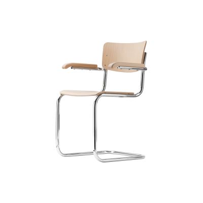 THONET Stuhl Freischwinger mit Armlehnen • Programm S 43 F