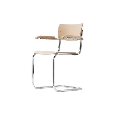 THONET Stuhl Freischwinger mit Armlehnen • Programm S 43 F
