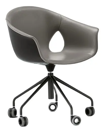 Poltrona Frau GINGER ALE fauteuil pivotant à roulettes