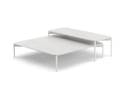 DEDON IZON Tischset: Kaffeetisch 120 x 120 cm und Kaffeetisch 50 x 130 cm