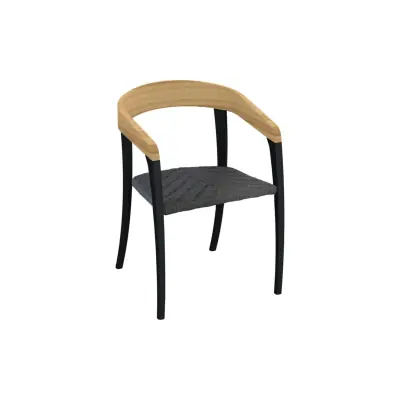 Royal Botania Jive fauteuil à accoudoirs • teck / Olefin
