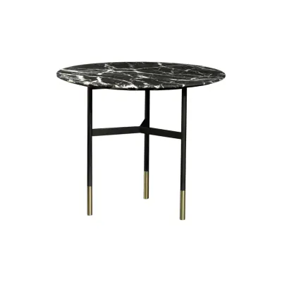 more HARRI Beistelltisch | rund, Marmor schwarz
