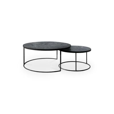 Ethnicraft NESTING Couchtisch | rund - 2er Set 