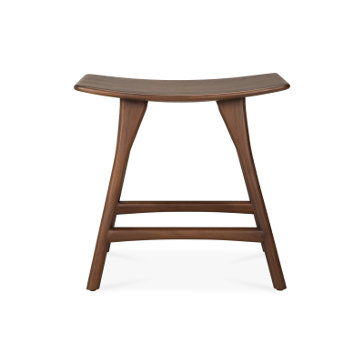 Ethnicraft OSSO Hocker | lackiertes Teak - Braun - verschiedene Größen
