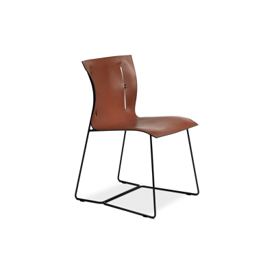 Walter Knoll Cuoio Stuhl • ohne Armlehnen