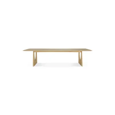 Ethnicraft GEOMETRIC table de réunion | chêne laqué - rectangulaire - avec boîtiers passe-câbles