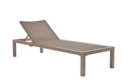 Sifas Komfy chaise longue de jardin / bain de soleil hors coussins