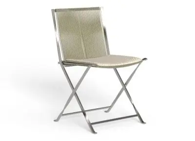 Talenti GEORGE chaise pliante 50 cm • chaise de jardin • coussin d'assise inclus