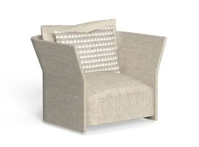Talenti CLIFF Textil Loungesessel 95 cm • Gartensessel inklusive Sitzkissen