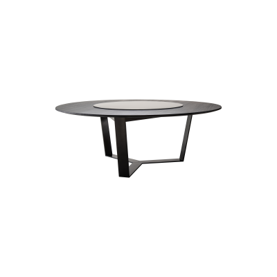 more PERO table | round with inset Lazy Susan