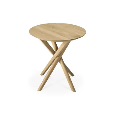 Ethnicraft MIKADO table d'appoint | chêne - 50 × 50 × 50 cm