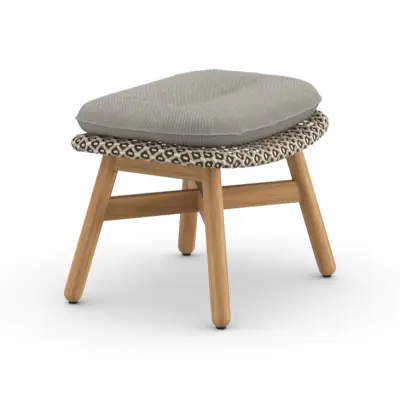 DEDON MBRACE Hocker • Teakholzgestell