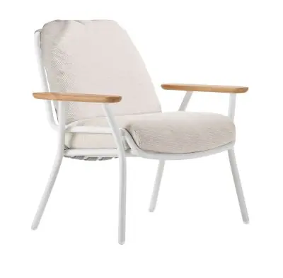 Solpuri BASSO fauteuil lounge avec accoudoirs en teck