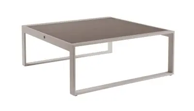 Sifas Komfy table basse 100 cm plateau en verre inclus