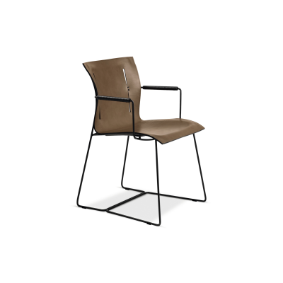 Walter Knoll Cuoio Stuhl • mit Armlehnen